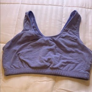 Blue fruit of the loom sports bra
